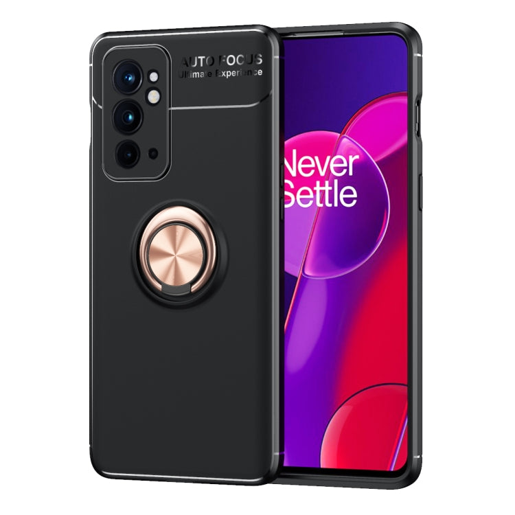 For OnePlus 9RT 5G Metal Ring Holder 360 Degree Rotating TPU Phone Case