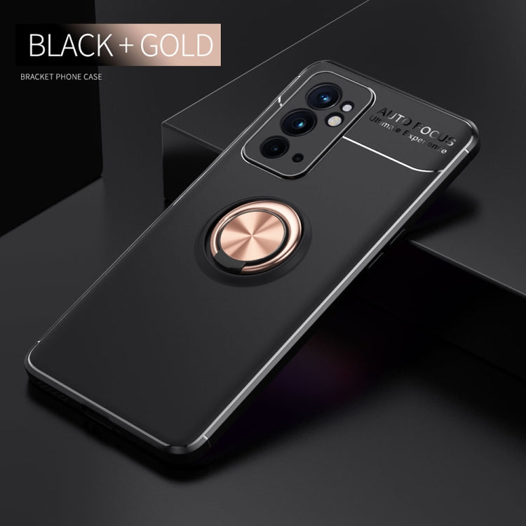 For OnePlus 9RT 5G Metal Ring Holder 360 Degree Rotating TPU Phone Case