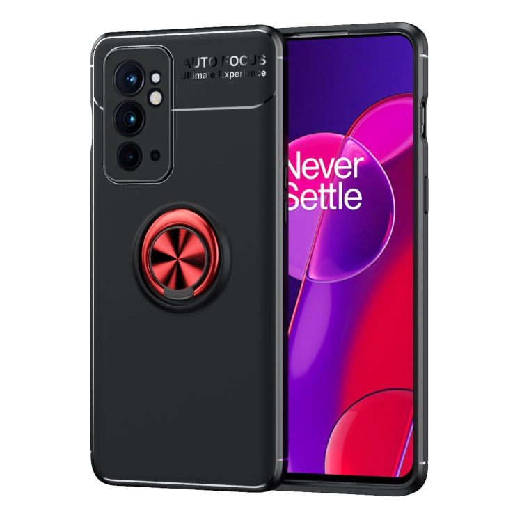 For OnePlus 9RT 5G Metal Ring Holder 360 Degree Rotating TPU Phone Case