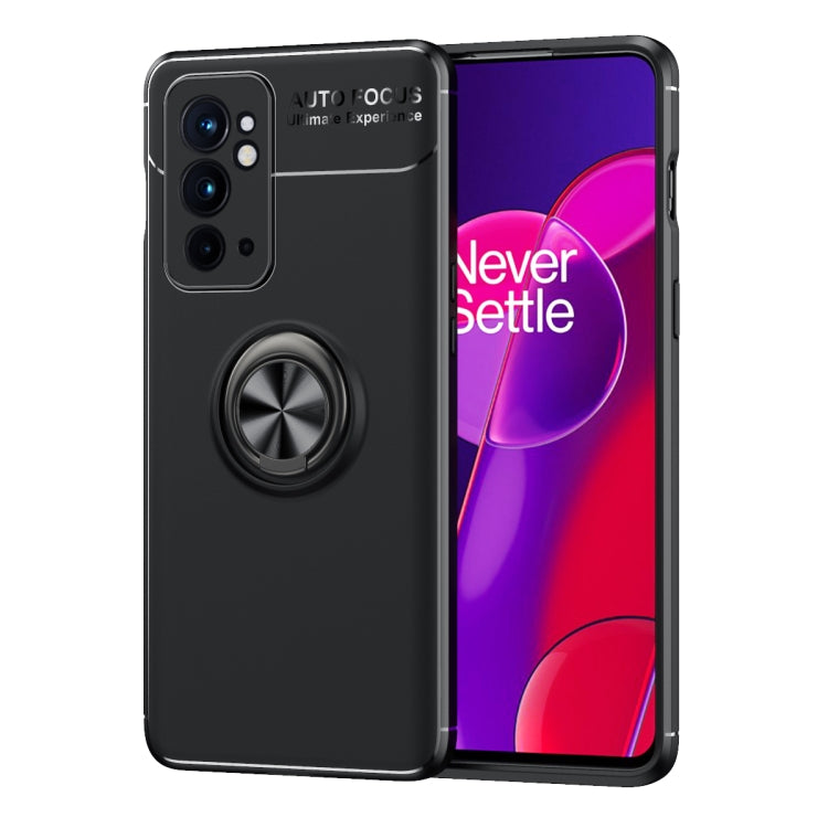 For OnePlus 9RT 5G Metal Ring Holder 360 Degree Rotating TPU Phone Case