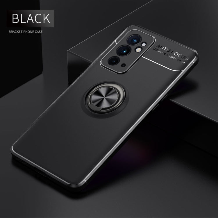 For OnePlus 9RT 5G Metal Ring Holder 360 Degree Rotating TPU Phone Case