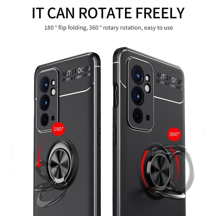 For OnePlus 9RT 5G Metal Ring Holder 360 Degree Rotating TPU Phone Case
