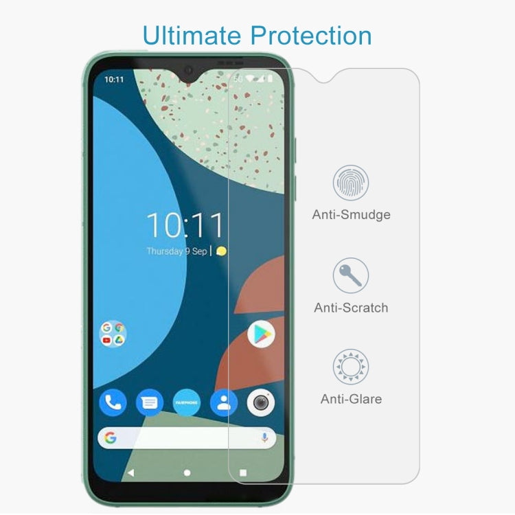 For Fairphone 4 50 PCS 0.26mm 9H 2.5D Tempered Glass Film