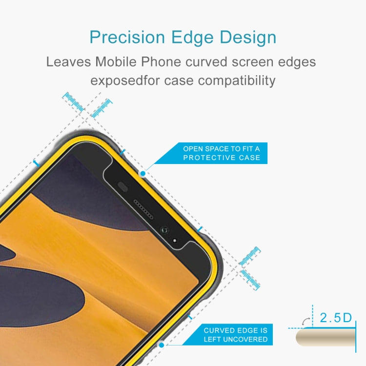 For Ulefone Armor X8i 50 PCS 0.26mm 9H 2.5D Tempered Glass Film