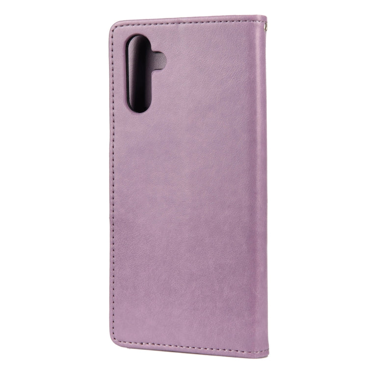For Samsung Galaxy A13 5G Butterfly Flower Pattern Horizontal Flip Leather Phone Case with Card Slot & Holder