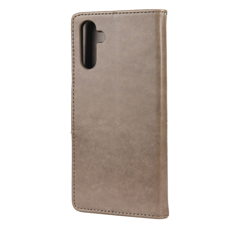 For Samsung Galaxy A13 5G Butterfly Flower Pattern Horizontal Flip Leather Phone Case with Card Slot & Holder