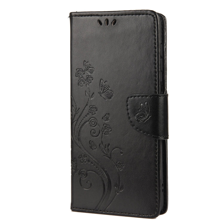 For Samsung Galaxy A13 5G Butterfly Flower Pattern Horizontal Flip Leather Phone Case with Card Slot & Holder