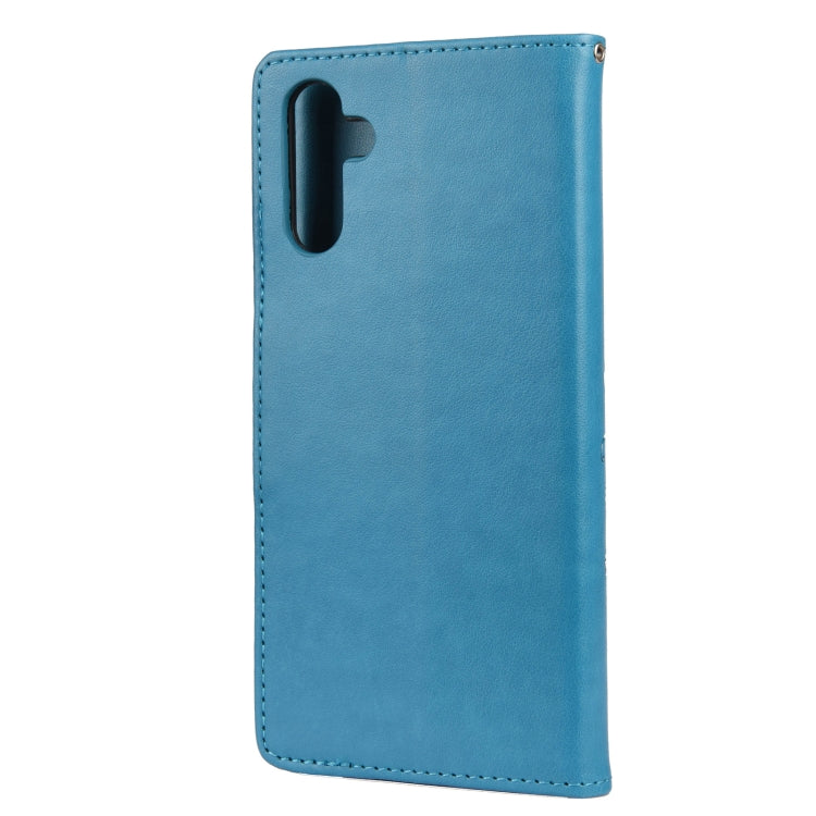 For Samsung Galaxy A13 5G Butterfly Flower Pattern Horizontal Flip Leather Phone Case with Card Slot & Holder