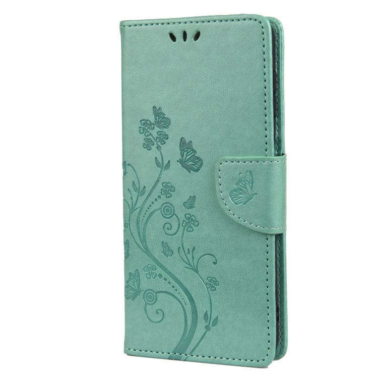For Samsung Galaxy A13 5G Butterfly Flower Pattern Horizontal Flip Leather Phone Case with Card Slot & Holder