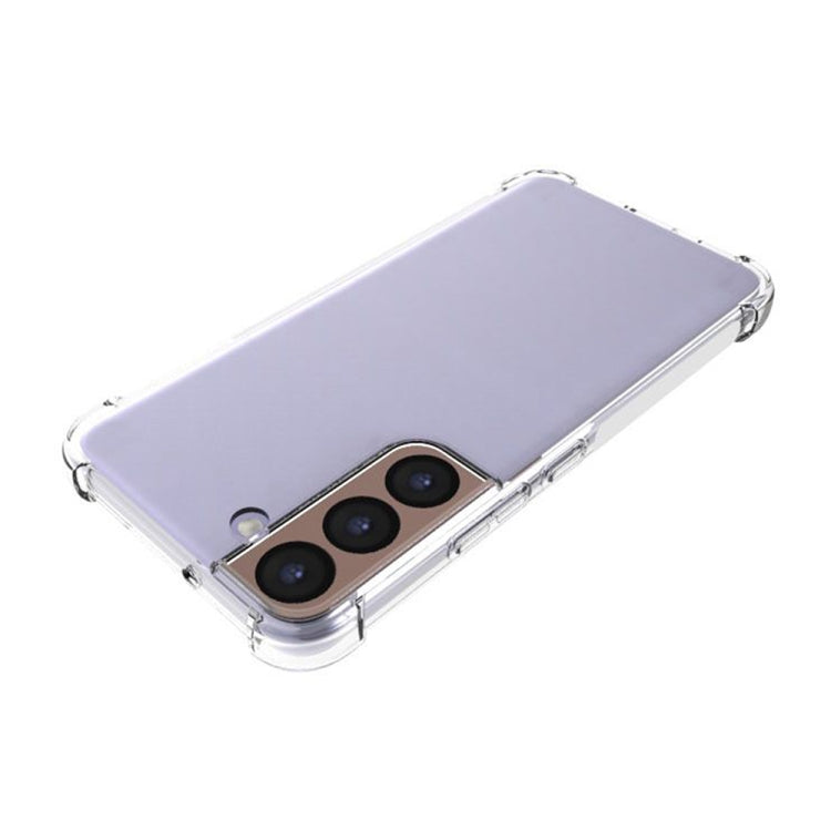 For Samsung Galaxy S22 5G Shockproof Non-slip Waterproof Thickening TPU Protective Case (Transparent)