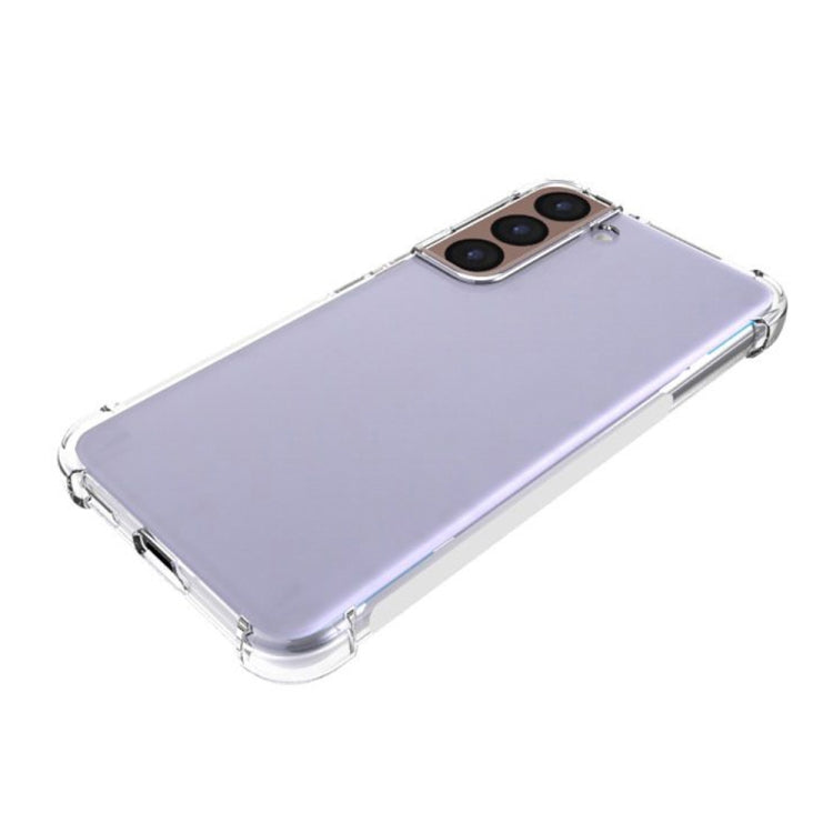 For Samsung Galaxy S22 5G Shockproof Non-slip Waterproof Thickening TPU Protective Case (Transparent)