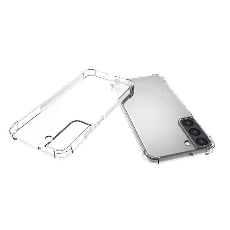 For Samsung Galaxy S22+ 5G Shockproof Non-slip Waterproof Thickening TPU Protective Case (Transparent)