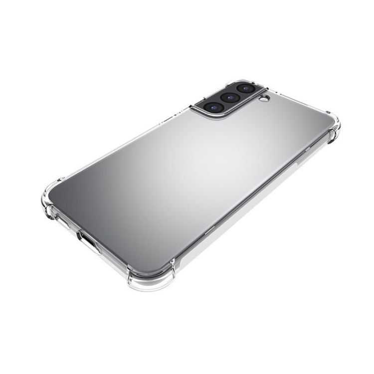 For Samsung Galaxy S22+ 5G Shockproof Non-slip Waterproof Thickening TPU Protective Case (Transparent)