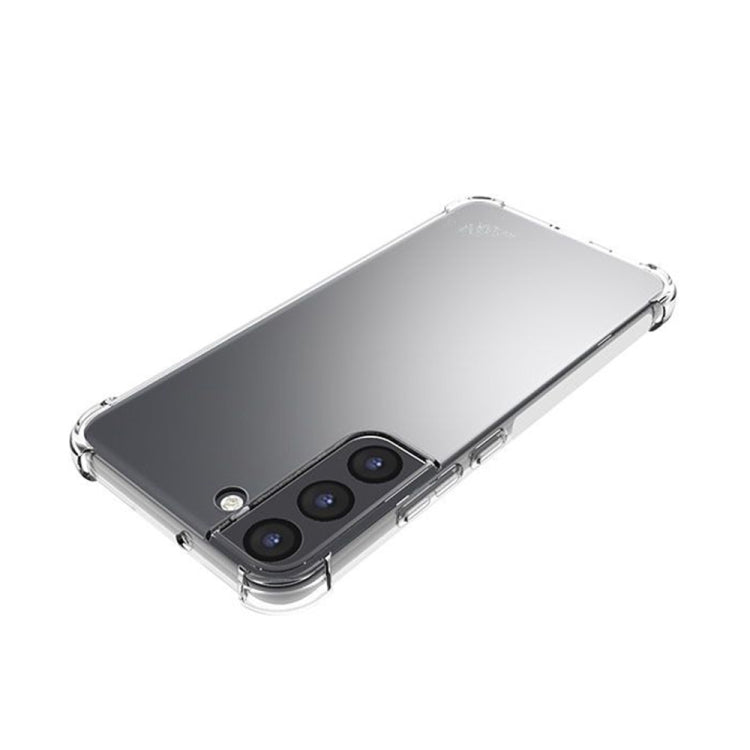For Samsung Galaxy S22+ 5G Shockproof Non-slip Waterproof Thickening TPU Protective Case (Transparent)