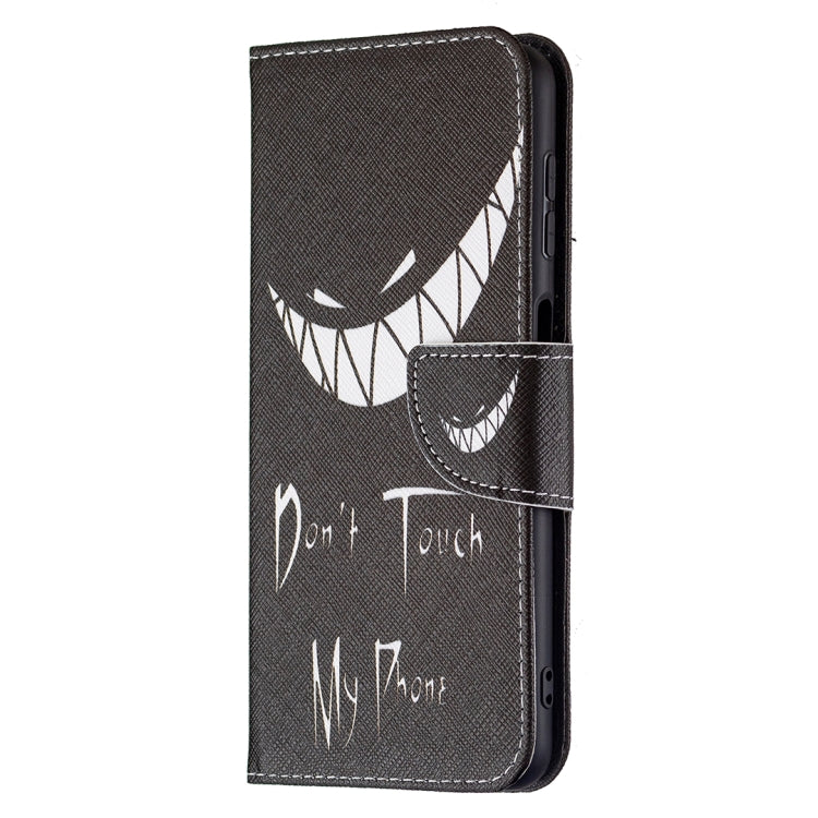 For Samsung Galaxy A22 4G Colored Drawing Pattern Horizontal Flip Leather Phone Case with Holder & Card Slots & Wallet