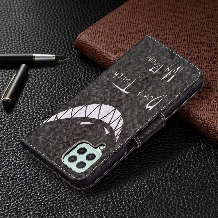 For Samsung Galaxy A22 4G Colored Drawing Pattern Horizontal Flip Leather Phone Case with Holder & Card Slots & Wallet