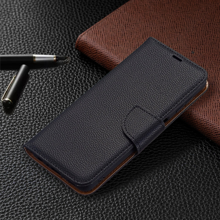 For Samsung Galaxy A22 4G Litchi Texture Pure Color Horizontal Flip Leather Phone Case with Holder & Card Slots & Wallet & Lanyard