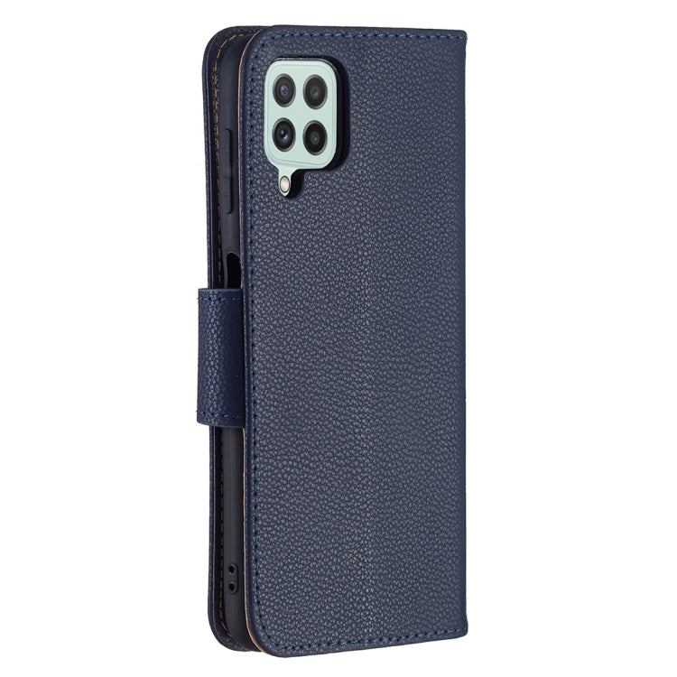 For Samsung Galaxy A22 4G Litchi Texture Pure Color Horizontal Flip Leather Phone Case with Holder & Card Slots & Wallet & Lanyard