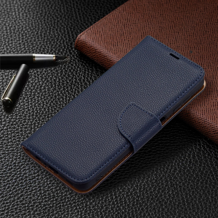For Samsung Galaxy A22 4G Litchi Texture Pure Color Horizontal Flip Leather Phone Case with Holder & Card Slots & Wallet & Lanyard