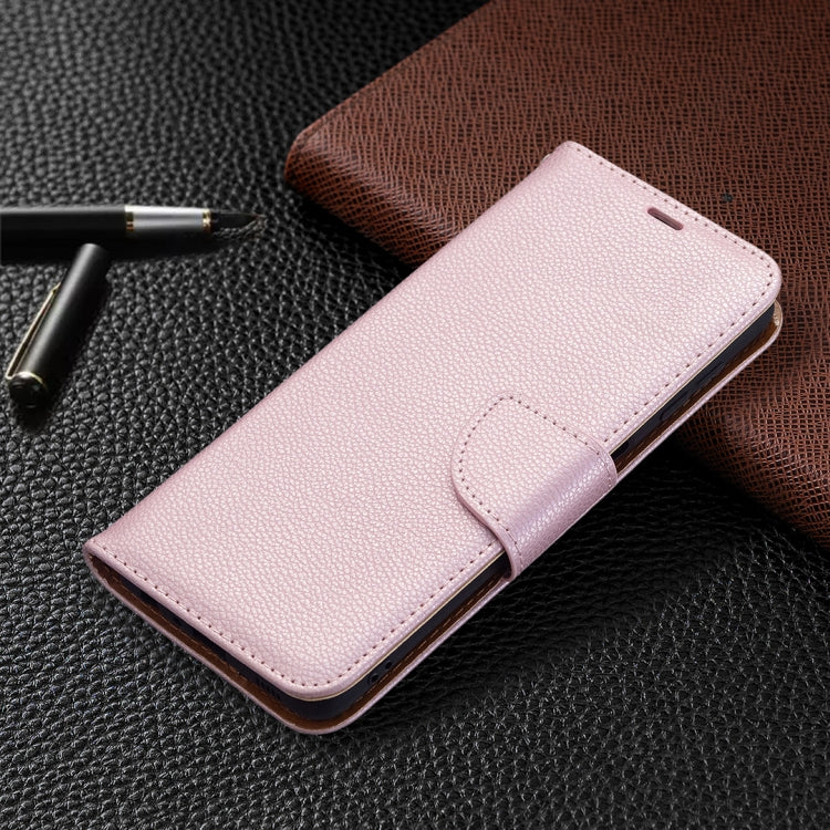 For Samsung Galaxy A22 4G Litchi Texture Pure Color Horizontal Flip Leather Phone Case with Holder & Card Slots & Wallet & Lanyard
