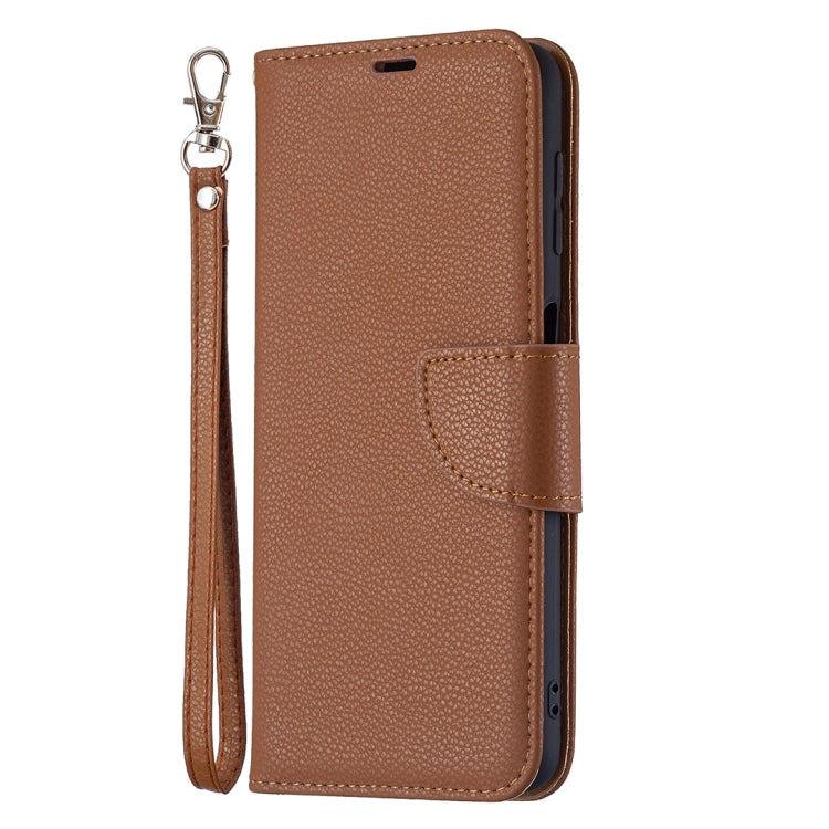 For Samsung Galaxy A22 4G Litchi Texture Pure Color Horizontal Flip Leather Phone Case with Holder & Card Slots & Wallet & Lanyard