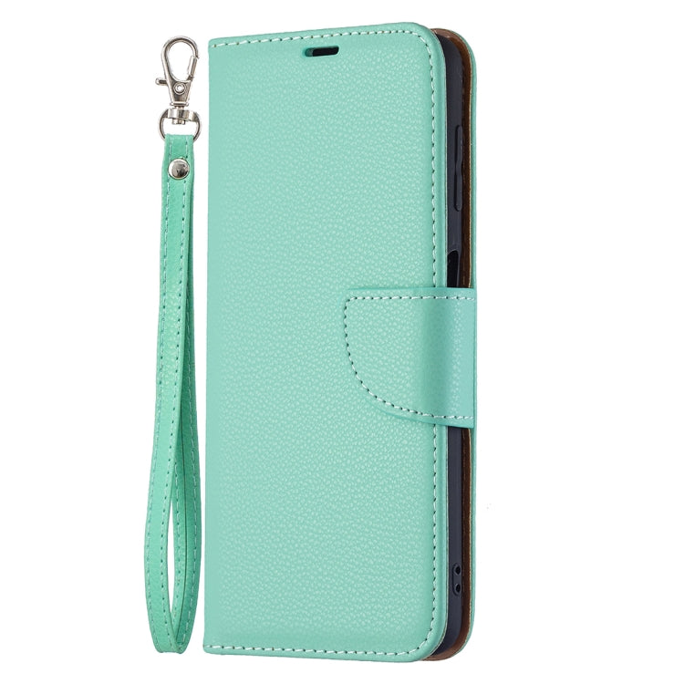 For Samsung Galaxy A22 4G Litchi Texture Pure Color Horizontal Flip Leather Phone Case with Holder & Card Slots & Wallet & Lanyard