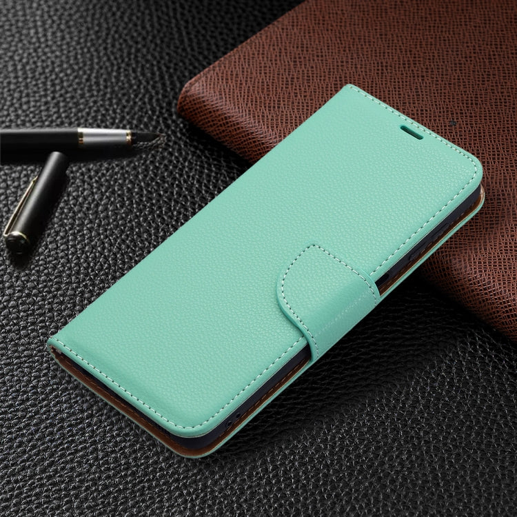 For Samsung Galaxy A22 4G Litchi Texture Pure Color Horizontal Flip Leather Phone Case with Holder & Card Slots & Wallet & Lanyard