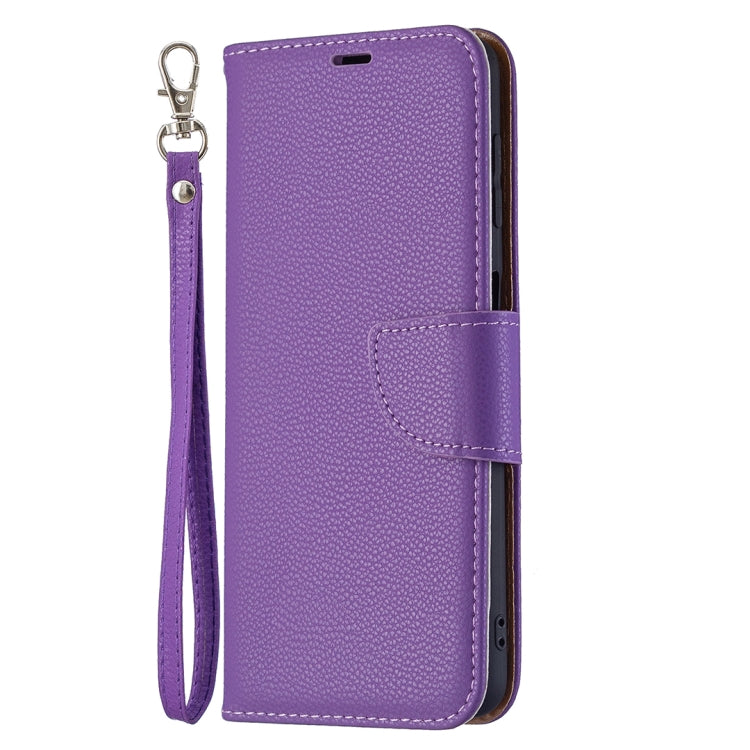 For Samsung Galaxy A22 4G Litchi Texture Pure Color Horizontal Flip Leather Phone Case with Holder & Card Slots & Wallet & Lanyard