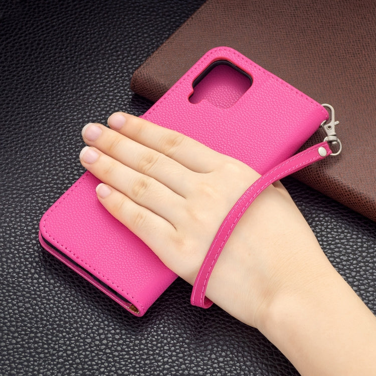 For Samsung Galaxy A22 4G Litchi Texture Pure Color Horizontal Flip Leather Phone Case with Holder & Card Slots & Wallet & Lanyard