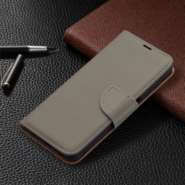 For Samsung Galaxy A22 4G Litchi Texture Pure Color Horizontal Flip Leather Phone Case with Holder & Card Slots & Wallet & Lanyard