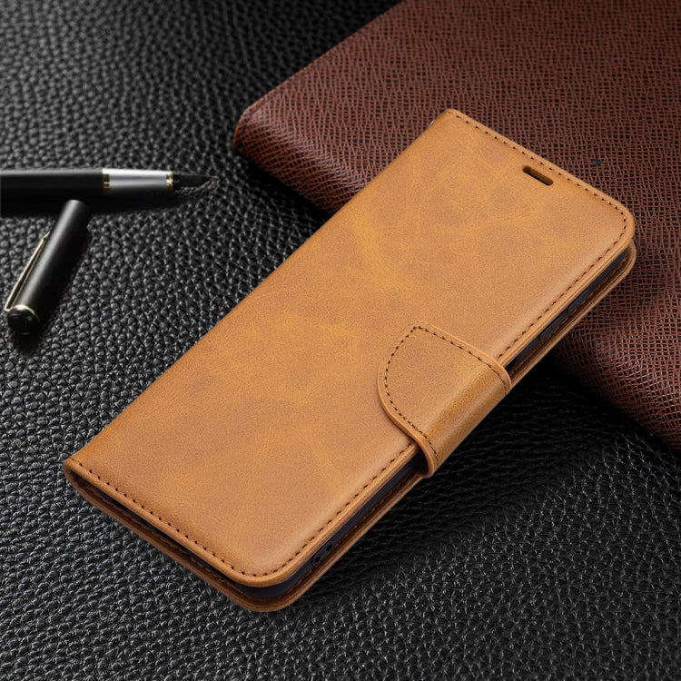 For Samsung Galaxy A22 4G Retro Lambskin Texture Pure Color Horizontal Flip Leather Phone Case with Holder & Card Slots & Wallet & Lanyard