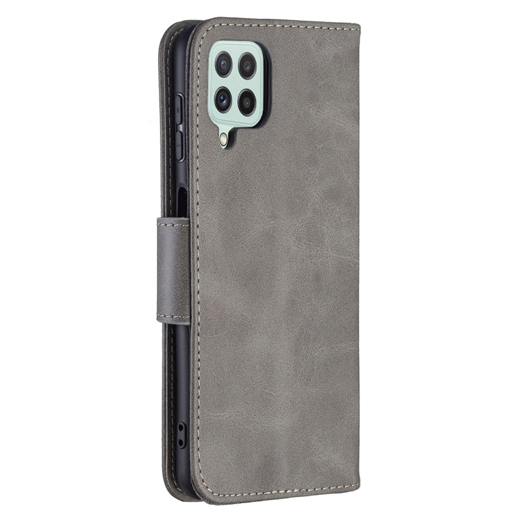 For Samsung Galaxy A22 4G Retro Lambskin Texture Pure Color Horizontal Flip Leather Phone Case with Holder & Card Slots & Wallet & Lanyard