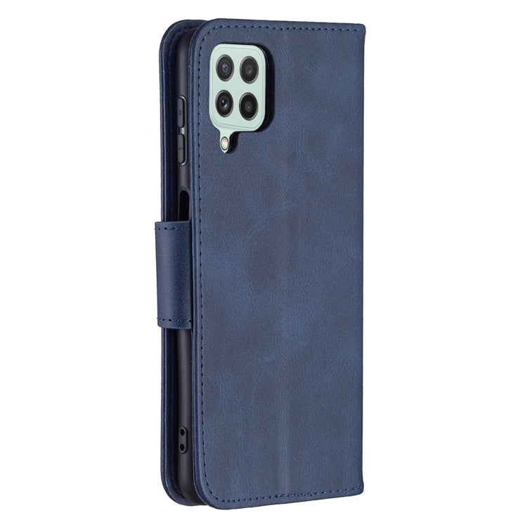 For Samsung Galaxy A22 4G Retro Lambskin Texture Pure Color Horizontal Flip Leather Phone Case with Holder & Card Slots & Wallet & Lanyard