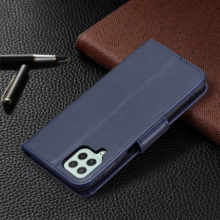 For Samsung Galaxy A22 4G Embossing Two Butterflies Pattern Horizontal Flip Leather Phone Case with Holder & Card Slot & Wallet & Lanyard