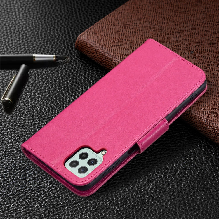 For Samsung Galaxy A22 4G Embossing Two Butterflies Pattern Horizontal Flip Leather Phone Case with Holder & Card Slot & Wallet & Lanyard