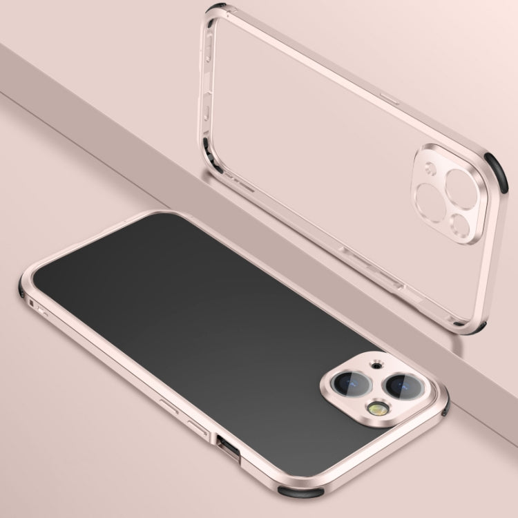 For iPhone 13 Pro Four Corners Shockproof Metal Frame Phone Case