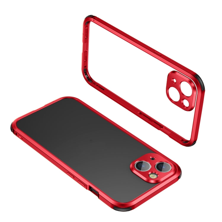 For iPhone 13 Pro Four Corners Shockproof Metal Frame Phone Case