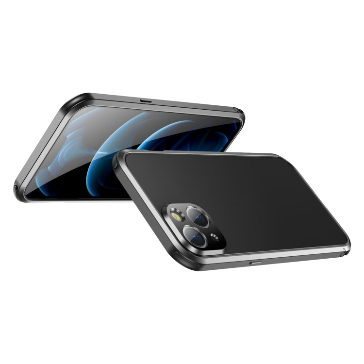 For iPhone 13 Pro Four Corners Shockproof Metal Frame Phone Case
