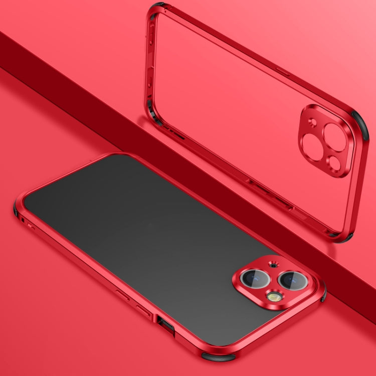 For iPhone 13 Pro Max Four Corners Shockproof Metal Frame Phone Case