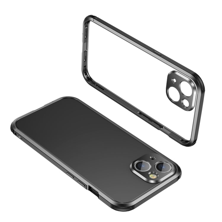 For iPhone 13 Pro Max Four Corners Shockproof Metal Frame Phone Case