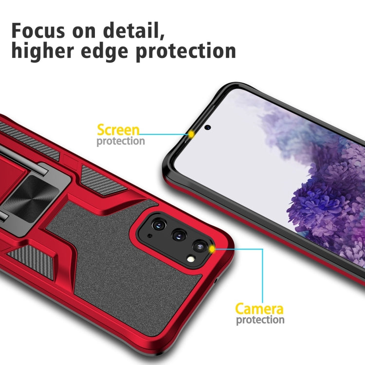 For Samsung Galaxy S20 Armor 2 in 1 Magnetic Shockproof Phone Case with Foldable Holder