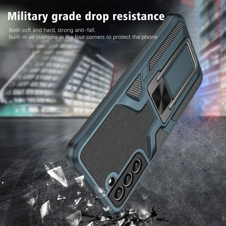 For Samsung Galaxy S20 FE Armor 2 in 1 Magnetic Shockproof Phone Case with Foldable Holder