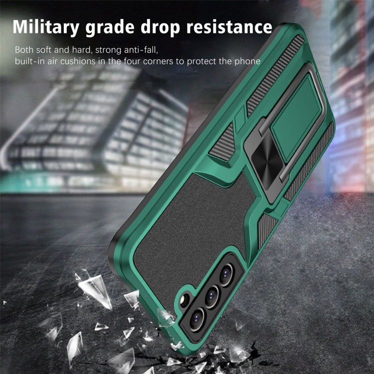 For Samsung Galaxy S20 FE Armor 2 in 1 Magnetic Shockproof Phone Case with Foldable Holder