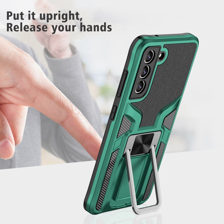 For Samsung Galaxy S20 FE Armor 2 in 1 Magnetic Shockproof Phone Case with Foldable Holder
