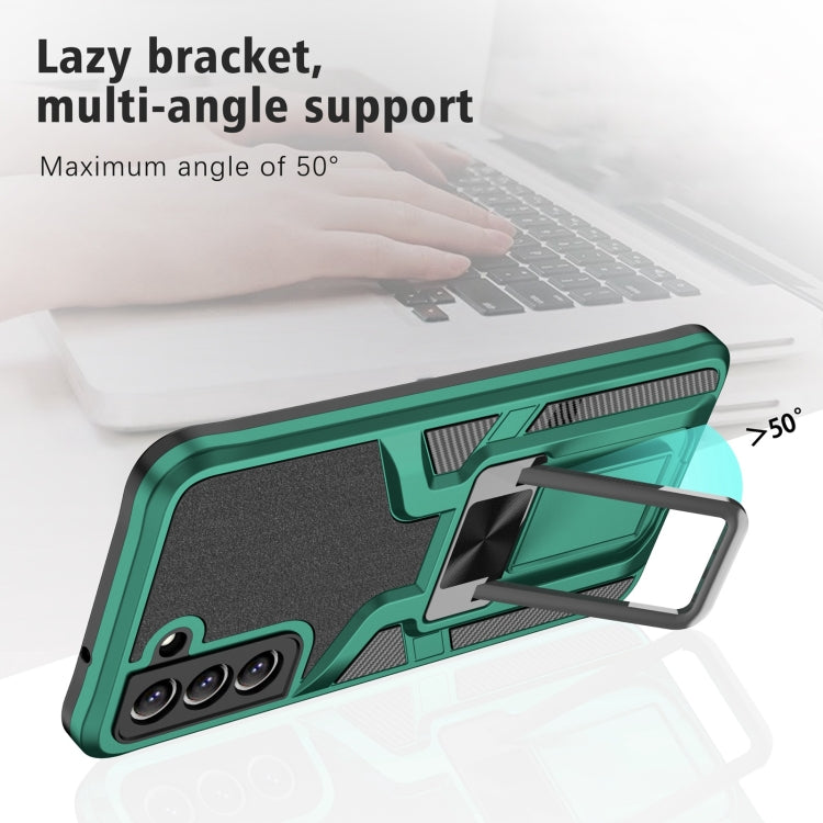 For Samsung Galaxy S20 FE Armor 2 in 1 Magnetic Shockproof Phone Case with Foldable Holder