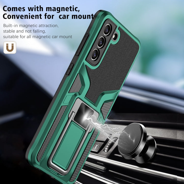 For Samsung Galaxy S20 FE Armor 2 in 1 Magnetic Shockproof Phone Case with Foldable Holder