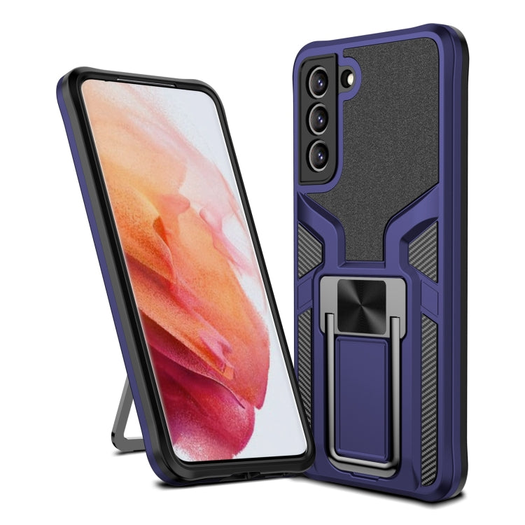 For Samsung Galaxy S20 FE Armor 2 in 1 Magnetic Shockproof Phone Case with Foldable Holder