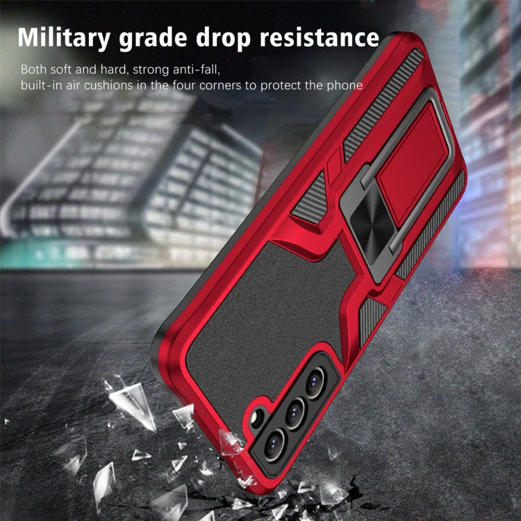 For Samsung Galaxy S20 FE Armor 2 in 1 Magnetic Shockproof Phone Case with Foldable Holder