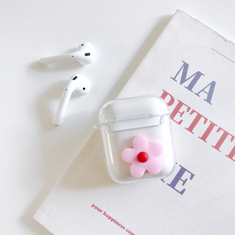 For AirPods 1 / 2 High Transparent TPU Silicone Patch Earphone Protective Case with Hook