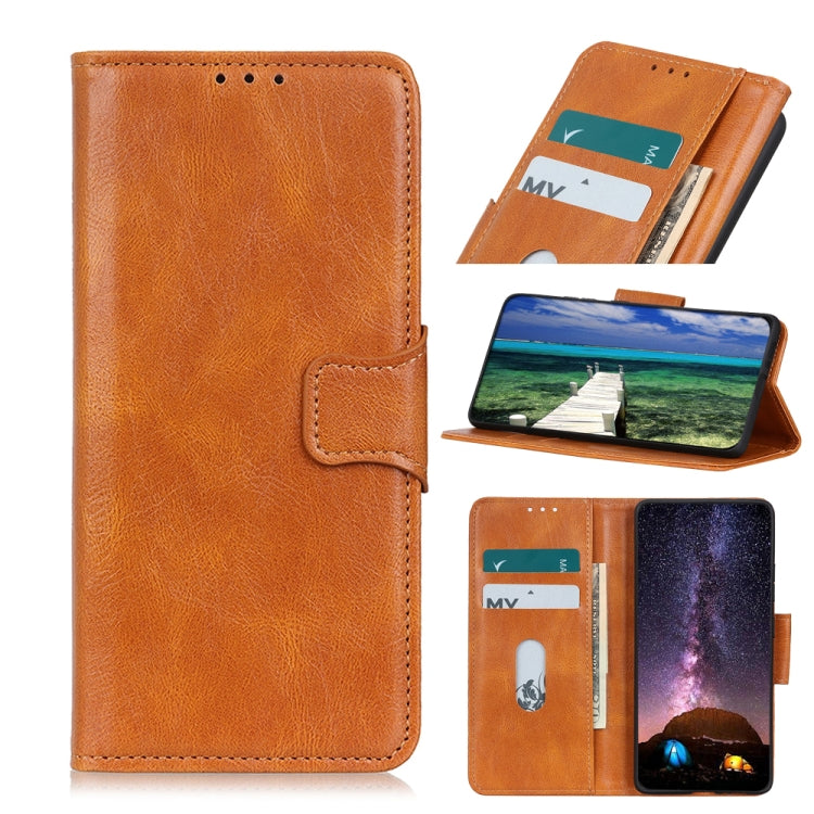 For Samsung Galaxy A13 5G Mirren Crazy Horse Texture Horizontal Flip Leather Phone Case with Holder & Card Slots